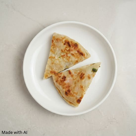 Chinese Pancake with Green Onion (2 Slices) (蔥油餅)